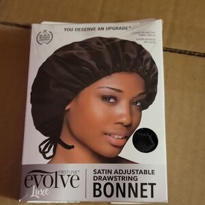Evolve Luxe Satin Adjustable Bonnet - Black